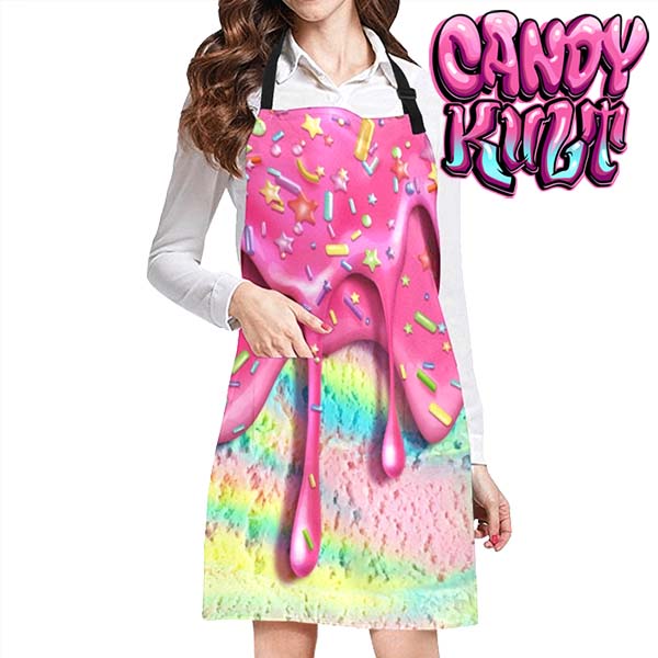 Rainbow Unicorn Ice Cream Candy Kult Apron - Candy Kult - Candy Cult - Candy Kult Land - Wishbone - Boo Kitty - Panku - Frosti - Toxic Kitten - Hex-Heart - Cult Candy - Cake High Heels - [product_vendor}