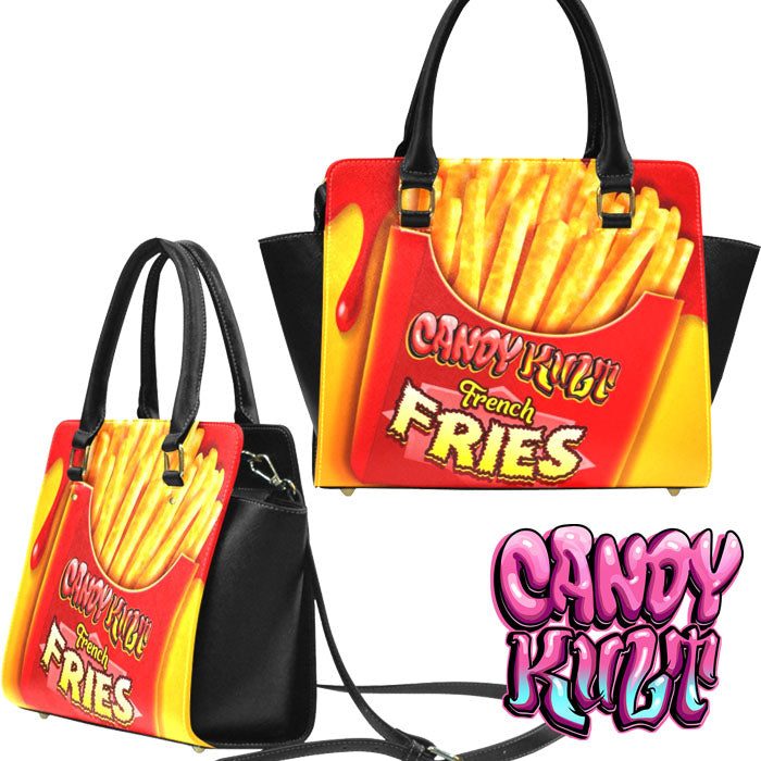 Want Fries With That? Candy Kult Convertible Crossbody Handbag - Candy Kult - Candy Cult - Candy Kult Land - Wishbone - Boo Kitty - Panku - Frosti - Toxic Kitten - Hex-Heart - Cult Candy - Cake High Heels - [product_vendor}
