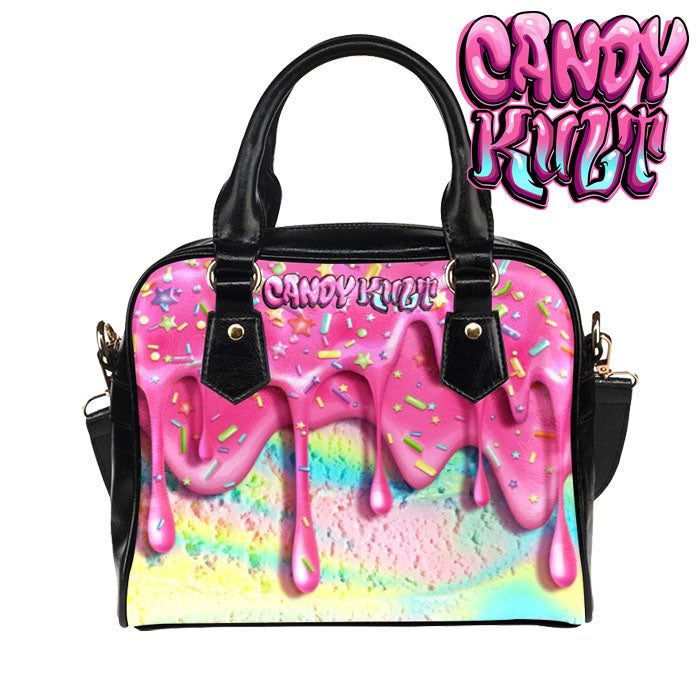 Rainbow Unicorn Ice Cream Candy Kult Classic Convertible Crossbody Handbag - Candy Kult - Candy Cult - Candy Kult Land - Wishbone - Boo Kitty - Panku - Frosti - Toxic Kitten - Hex-Heart - Cult Candy - Cake High Heels - [product_vendor}