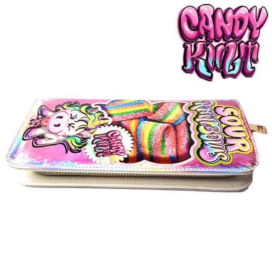 Unicorn Sour Rainbows Candy Kult Long Line Wallet Candy Kult Candy Cult - Candy Kult Land - Wishbone - Boo Kitty - Panku - Frosti - Toxic Kitten - Hex - Heart - Cult Candy - Ca