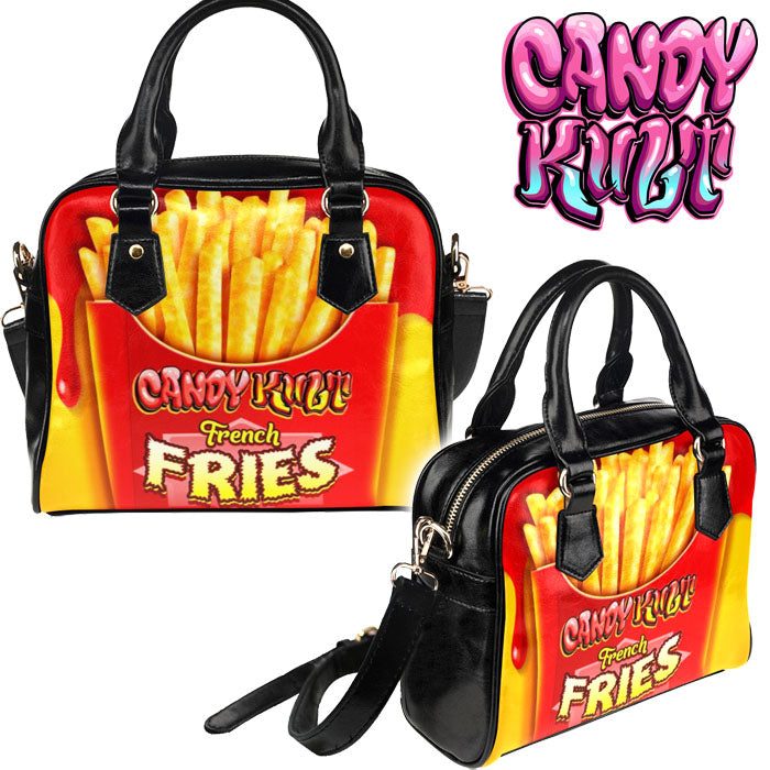 Want Fries With That? Candy Kult Classic Convertible Crossbody Handbag - Candy Kult - Candy Cult - Candy Kult Land - Wishbone - Boo Kitty - Panku - Frosti - Toxic Kitten - Hex-Heart - Cult Candy - Cake High Heels - [product_vendor}
