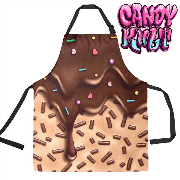 Sprinkles Please Chocolate Candy Kult Apron - Candy Kult - Candy Cult - Candy Kult Land - Wishbone - Boo Kitty - Panku - Frosti - Toxic Kitten - Hex-Heart - Cult Candy - Cake High Heels - [product_vendor}