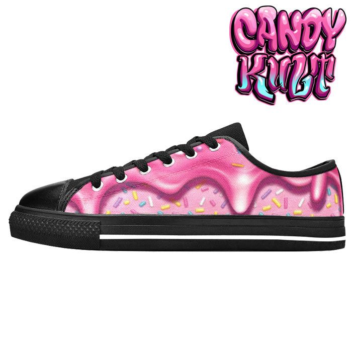 Sprinkles Please Strawberry Men's Low Canvas Shoes - Candy Kult - Candy Cult - Candy Kult Land - Wishbone - Boo Kitty - Panku - Frosti - Toxic Kitten - Hex-Heart - Cult Candy - Cake High Heels - [product_vendor}