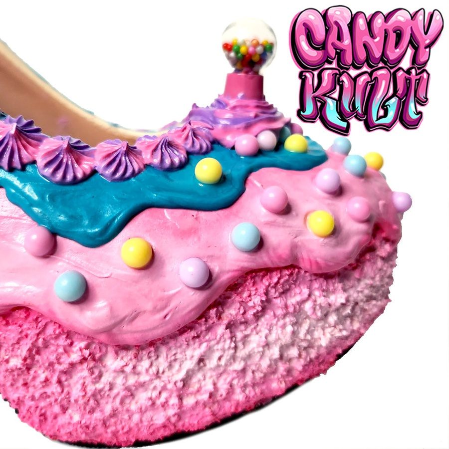 Bubble Gum Cake High Heel Shoes - Candy Kult - Candy Cult - Candy Kult Land - Wishbone - Boo Kitty - Panku - Frosti - Toxic Kitten - Hex-Heart - Cult Candy - Cake High Heels - [product_vendor}