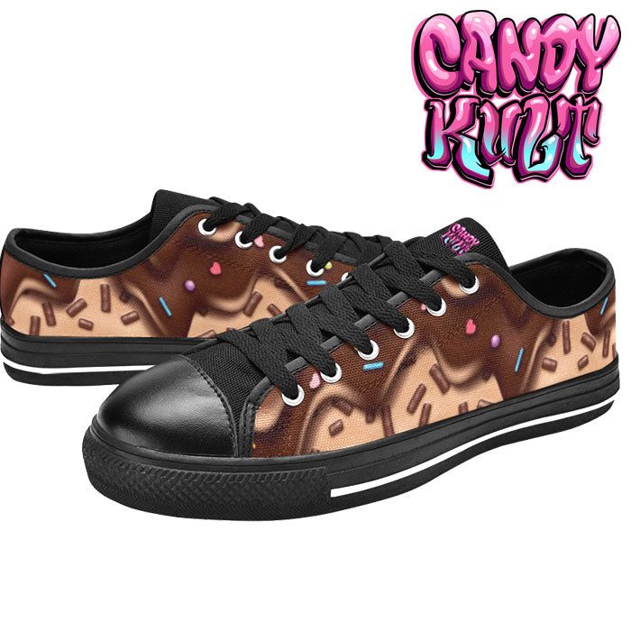 Sprinkles please Chocolate Women's Low Canvas Shoes - Candy Kult - Candy Cult - Candy Kult Land - Wishbone - Boo Kitty - Panku - Frosti - Toxic Kitten - Hex-Heart - Cult Candy - Cake High Heels - [product_vendor}