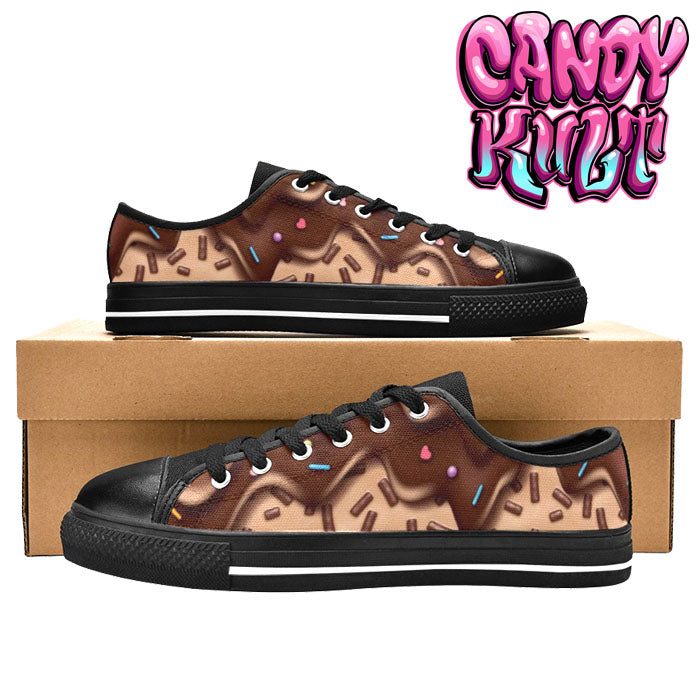 Sprinkles please Chocolate Women's Low Canvas Shoes - Candy Kult - Candy Cult - Candy Kult Land - Wishbone - Boo Kitty - Panku - Frosti - Toxic Kitten - Hex-Heart - Cult Candy - Cake High Heels - [product_vendor}