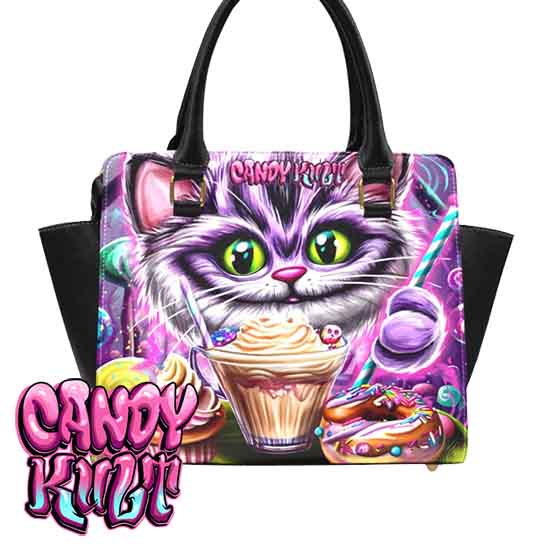 Cheshire Cat Tea Party Candy Kult Crossbody Handbag - Candy Kult - Candy Cult - Candy Kult Land - Wishbone - Boo Kitty - Panku - Frosti - Toxic Kitten - Hex-Heart - Cult Candy - Cake High Heels - [product_vendor}