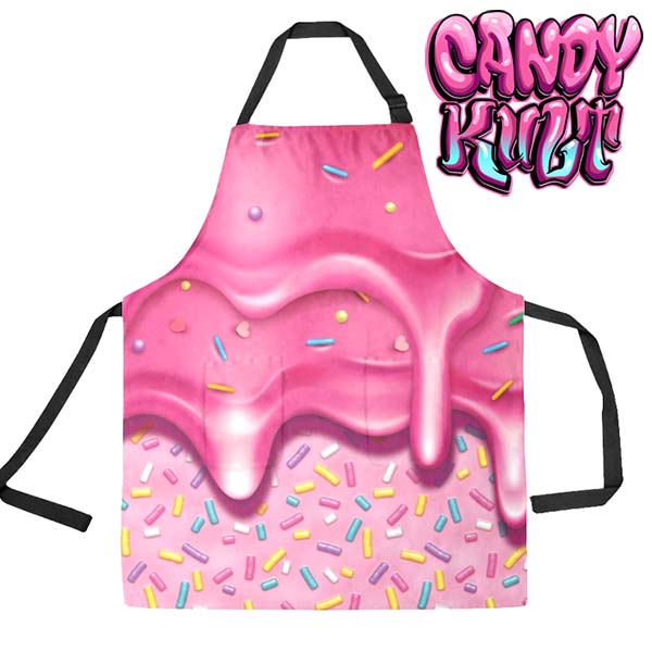 Sprinkles Please Strawberry Candy Kult Apron - Candy Kult - Candy Cult - Candy Kult Land - Wishbone - Boo Kitty - Panku - Frosti - Toxic Kitten - Hex-Heart - Cult Candy - Cake High Heels - [product_vendor}