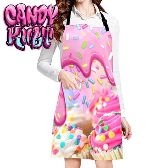 Rainbow Confetti Cupcakes Candy Kult Apron - Candy Kult - Candy Cult - Candy Kult Land - Wishbone - Boo Kitty - Panku - Frosti - Toxic Kitten - Hex-Heart - Cult Candy - Cake High Heels - [product_vendor}