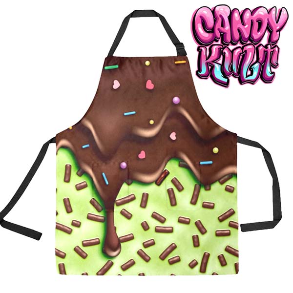 Sprinkles Please Choc Mint Candy Kult Apron - Candy Kult - Candy Cult - Candy Kult Land - Wishbone - Boo Kitty - Panku - Frosti - Toxic Kitten - Hex-Heart - Cult Candy - Cake High Heels - [product_vendor}