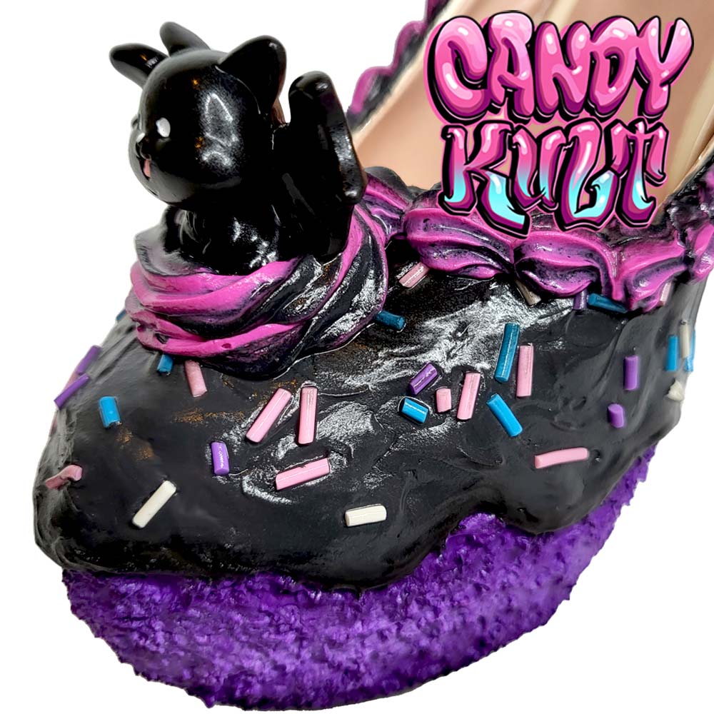 Bat Kitty Cake High Heel Shoes - Candy Kult - Candy Cult - Candy Kult Land - Wishbone - Boo Kitty - Panku - Frosti - Toxic Kitten - Hex-Heart - Cult Candy - Cake High Heels - [product_vendor}