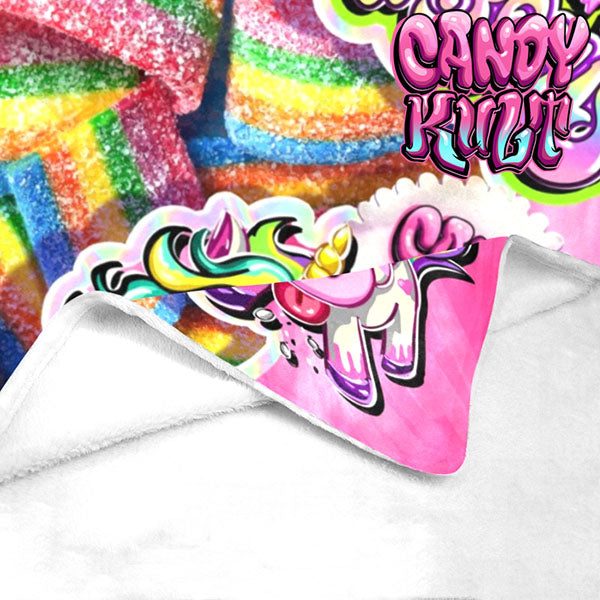 Unicorn Sour Rainbows Candy Kult Micro Fleece Blanket - Candy Kult - Candy Cult - Candy Kult Land - Wishbone - Boo Kitty - Panku - Frosti - Toxic Kitten - Hex-Heart - Cult Candy - Cake High Heels - [product_vendor}