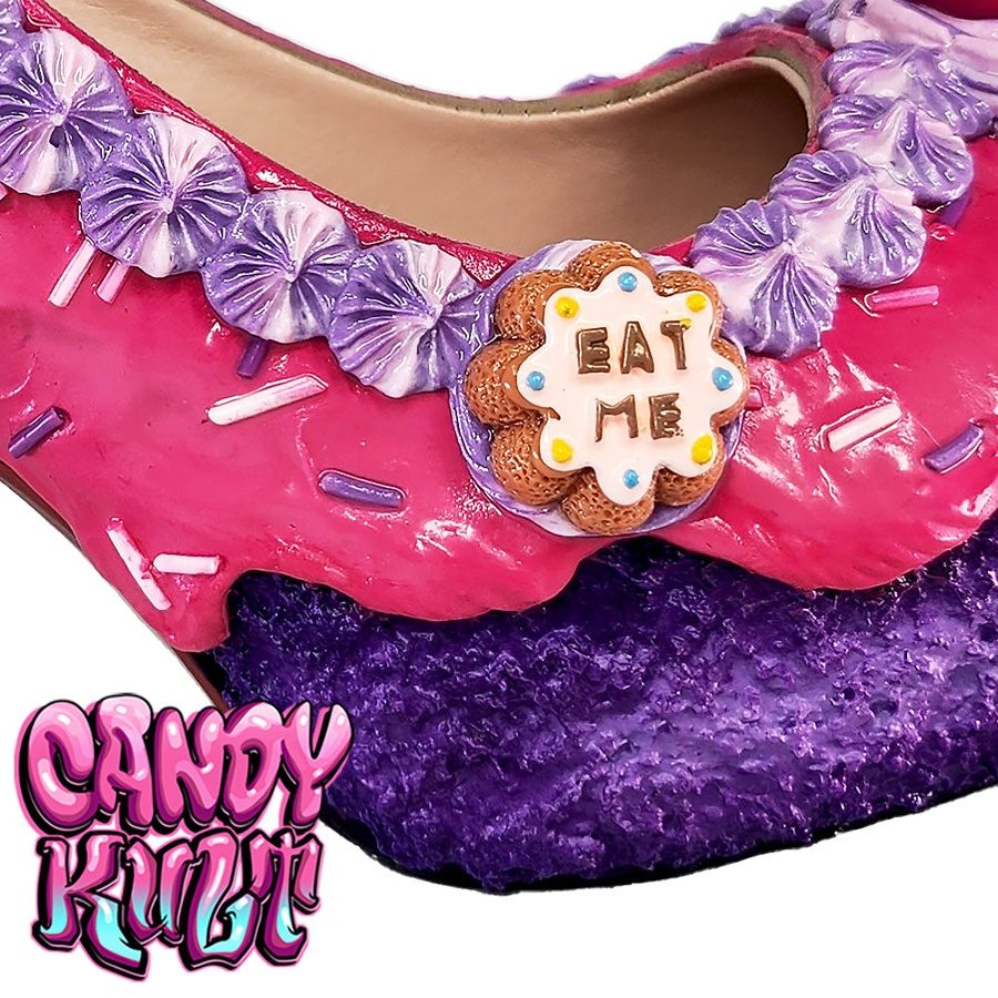 Cheshire Tea Party Cake High Heel Shoes - Candy Kult - Candy Cult - Candy Kult Land - Wishbone - Boo Kitty - Panku - Frosti - Toxic Kitten - Hex-Heart - Cult Candy - Cake High Heels - [product_vendor}