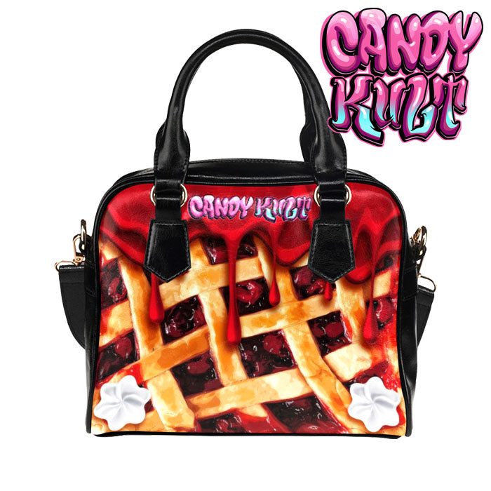 Oh My Cherry Pie Candy Kult Classic Convertible Crossbody Handbag - Candy Kult - Candy Cult - Candy Kult Land - Wishbone - Boo Kitty - Panku - Frosti - Toxic Kitten - Hex-Heart - Cult Candy - Cake High Heels - [product_vendor}