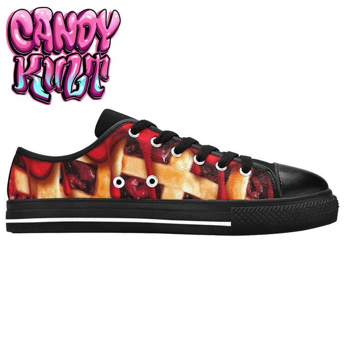 Oh My Cherry Pie Women's Low Canvas Shoes - Candy Kult - Candy Cult - Candy Kult Land - Wishbone - Boo Kitty - Panku - Frosti - Toxic Kitten - Hex-Heart - Cult Candy - Cake High Heels - [product_vendor}
