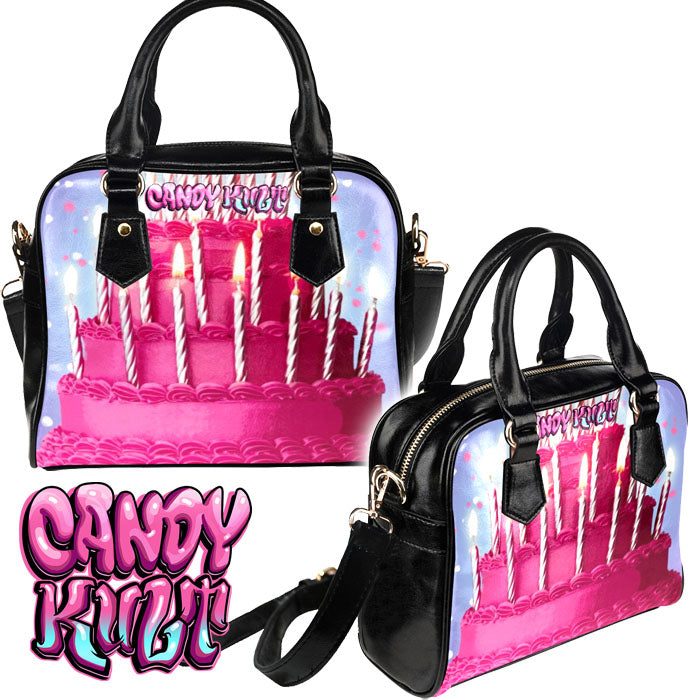 Fit For A Princess Cake Candy Kult Classic Convertible Crossbody Handbag - Candy Kult - Candy Cult - Candy Kult Land - Wishbone - Boo Kitty - Panku - Frosti - Toxic Kitten - Hex-Heart - Cult Candy - Cake High Heels - [product_vendor}