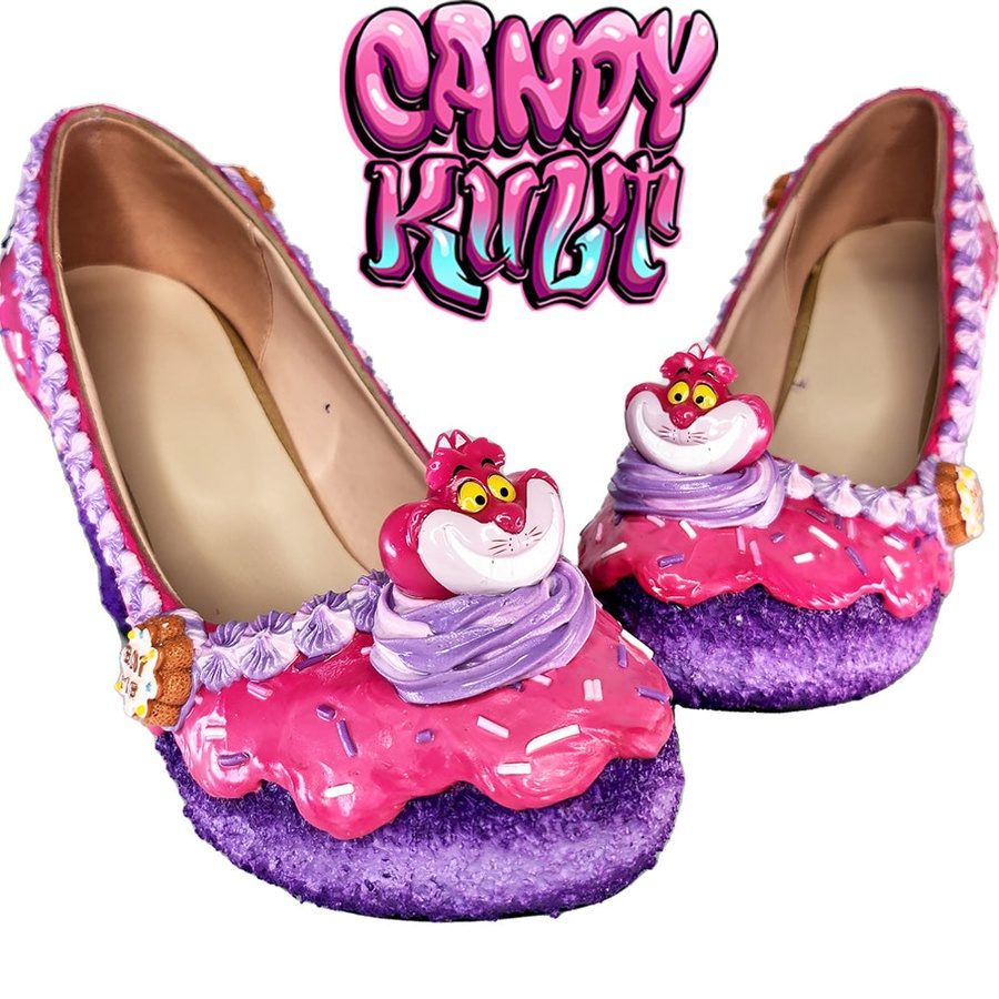 Cheshire Tea Party Cake High Heel Shoes - Candy Kult - Candy Cult - Candy Kult Land - Wishbone - Boo Kitty - Panku - Frosti - Toxic Kitten - Hex-Heart - Cult Candy - Cake High Heels - [product_vendor}