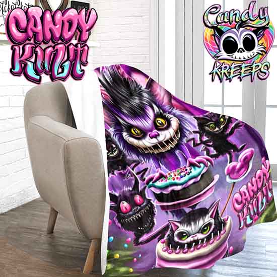 Nekomare Candy Kreeps Micro Fleece Blanket - Candy Kult - Candy Cult - Candy Kult Land - Wishbone - Boo Kitty - Panku - Frosti - Toxic Kitten - Hex-Heart - Cult Candy - Cake High Heels - [product_vendor}