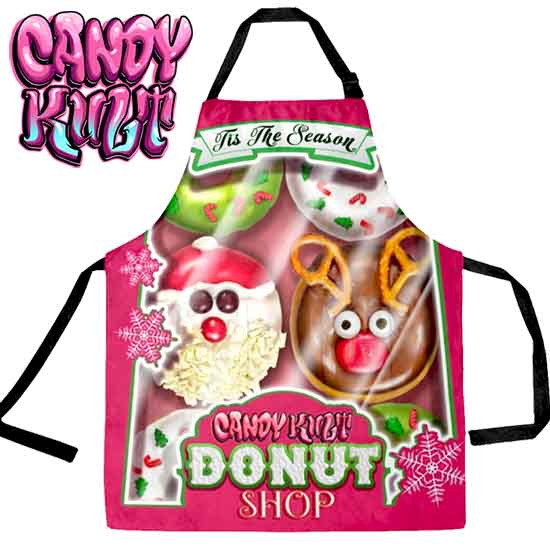 Box Of Christmas Donuts Candy Kult Apron - Candy Kult - Candy Cult - Candy Kult Land - Wishbone - Boo Kitty - Panku - Frosti - Toxic Kitten - Hex-Heart - Cult Candy - Cake High Heels - [product_vendor}