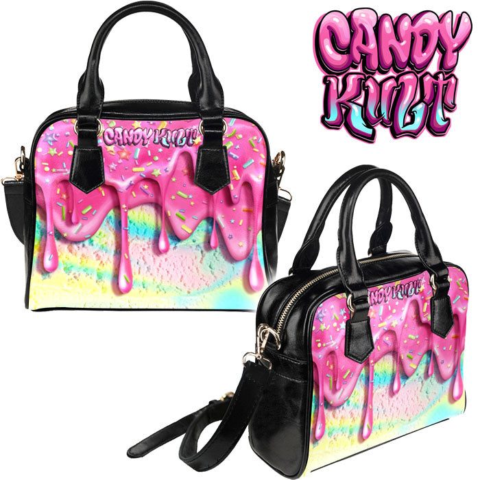 Rainbow Unicorn Ice Cream Candy Kult Classic Convertible Crossbody Handbag - Candy Kult - Candy Cult - Candy Kult Land - Wishbone - Boo Kitty - Panku - Frosti - Toxic Kitten - Hex-Heart - Cult Candy - Cake High Heels - [product_vendor}
