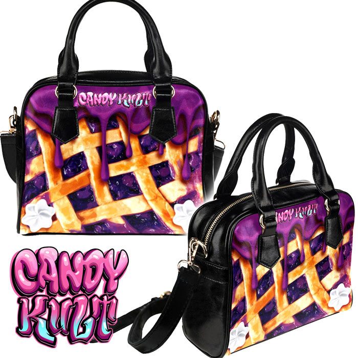 Blueberry Pie Candy Kult Classic Convertible Crossbody Handbag - Candy Kult - Candy Cult - Candy Kult Land - Wishbone - Boo Kitty - Panku - Frosti - Toxic Kitten - Hex-Heart - Cult Candy - Cake High Heels - [product_vendor}