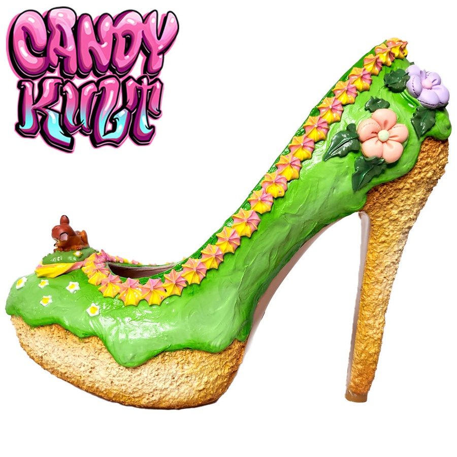 Blissful Woodlands Cake High Heel Shoes - Candy Kult - Candy Cult - Candy Kult Land - Wishbone - Boo Kitty - Panku - Frosti - Toxic Kitten - Hex-Heart - Cult Candy - Cake High Heels - [product_vendor}