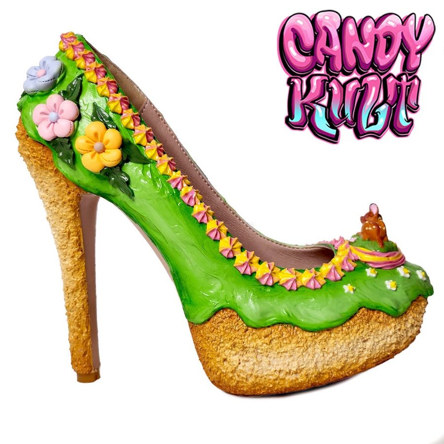Blissful Woodlands Cake High Heel Shoes - Candy Kult - Candy Cult - Candy Kult Land - Wishbone - Boo Kitty - Panku - Frosti - Toxic Kitten - Hex-Heart - Cult Candy - Cake High Heels - [product_vendor}
