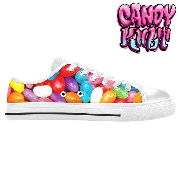 Jelly Beanz White Women's Low Canvas Shoes - Candy Kult - Candy Cult - Candy Kult Land - Wishbone - Boo Kitty - Panku - Frosti - Toxic Kitten - Hex-Heart - Cult Candy - Cake High Heels - [product_vendor}