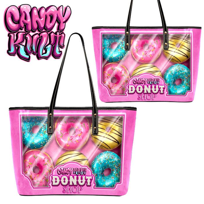 Box Of Donuts Candy Kult Large Tote Bag - Candy Kult - Candy Cult - Candy Kult Land - Wishbone - Boo Kitty - Panku - Frosti - Toxic Kitten - Hex-Heart - Cult Candy - Cake High Heels - [product_vendor}
