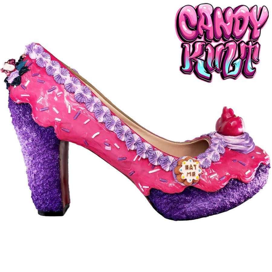 Cheshire Tea Party Cake High Heel Shoes - Candy Kult - Candy Cult - Candy Kult Land - Wishbone - Boo Kitty - Panku - Frosti - Toxic Kitten - Hex-Heart - Cult Candy - Cake High Heels - [product_vendor}
