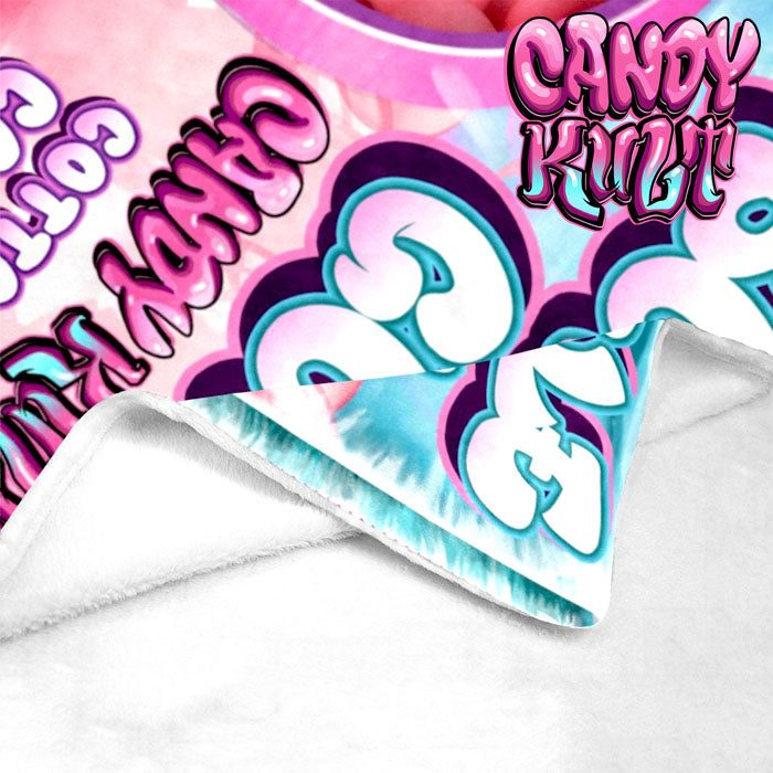 Cotton Candy Bubble Gum Candy Kult Micro Fleece Blanket - Candy Kult - Candy Cult - Candy Kult Land - Wishbone - Boo Kitty - Panku - Frosti - Toxic Kitten - Hex-Heart - Cult Candy - Cake High Heels - [product_vendor}