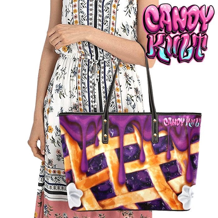 Blueberry Pie Candy Kult Large Tote Bag - Candy Kult - Candy Cult - Candy Kult Land - Wishbone - Boo Kitty - Panku - Frosti - Toxic Kitten - Hex-Heart - Cult Candy - Cake High Heels - [product_vendor}