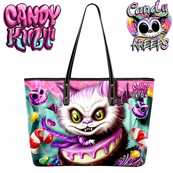Gideon Candy Kreeps Candy Kult Large Tote Bag - Candy Kult - Candy Cult - Candy Kult Land - Wishbone - Boo Kitty - Panku - Frosti - Toxic Kitten - Hex-Heart - Cult Candy - Cake High Heels - [product_vendor}