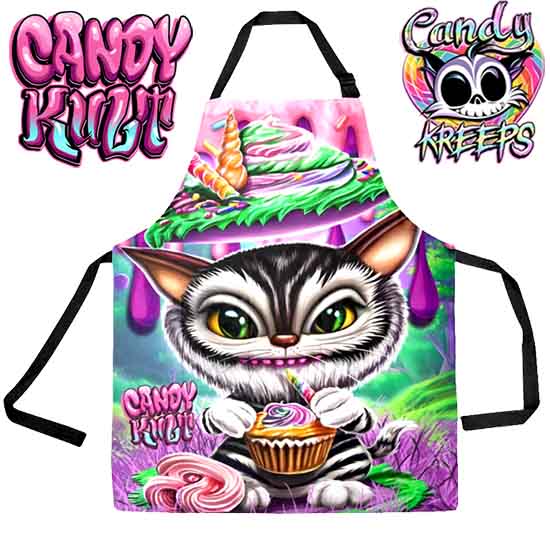 Zebie Candy Kreeps Candy Kult Apron - Candy Kult - Candy Cult - Candy Kult Land - Wishbone - Boo Kitty - Panku - Frosti - Toxic Kitten - Hex-Heart - Cult Candy - Cake High Heels - [product_vendor}